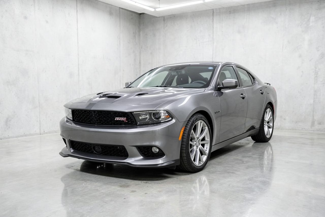 Grey 2021 Dodge Charger R/T sedan, front three-quarter view